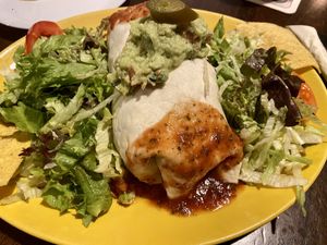 Vegan Burrito stuffed with beans & vegetables   at Hacienda in Darmstadt