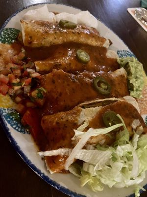 Jalisco Enchilada (333) in vegan   at Hacienda in Darmstadt