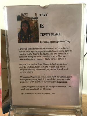 About the owner of this place  at Tevy's Place in Siem Reap