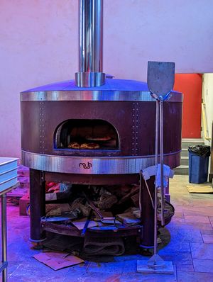 The oven... at Hand Fire Pizza in Jackson