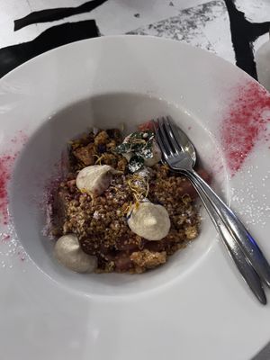 vegan crumble  at Sichtwerk in Eimeldingen