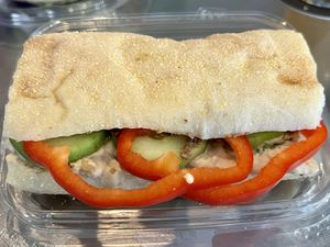 Mediterranean Sandwich  at Mata G's Vegetarian Kitchen in Albuquerque