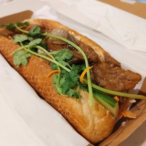 Vegan bahn mi at Three Birds Bakery in Kew