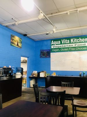 Inside the restaurant at Aqua Vita Kitchen in Tucson