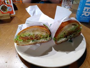 Avocado ham croissant at Veggie Grill - DTLA in Los Angeles