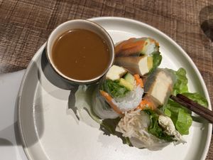 Spring rolls  at Green Bamboo in Nelson