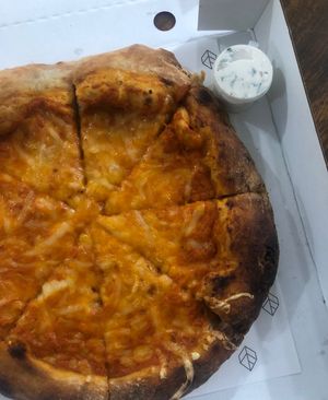 vegan margarita pizza  at Raw Candy in Manama