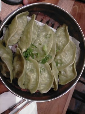 Vegan dumplings at Sushi Soldier Eightgrains  in Christchurch