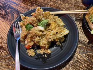 Fried rice with tofu and veges  at Sushi Soldier Eightgrains  in Christchurch