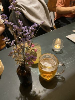Flowers at Koku Kitchen in Barcelona