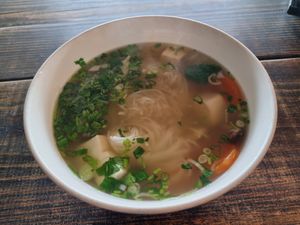 Vegan pho at Local Pho in Houston