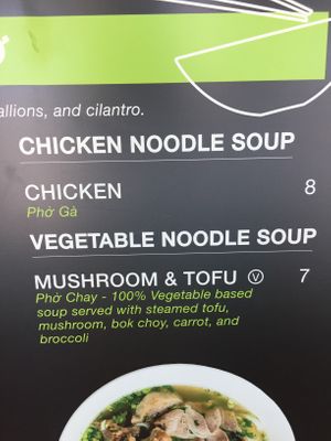 Options  at Local Pho in Houston