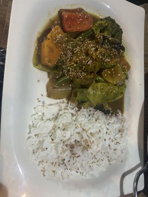 Vegan curry   at Taghazout Chez Titrite in Taghazout