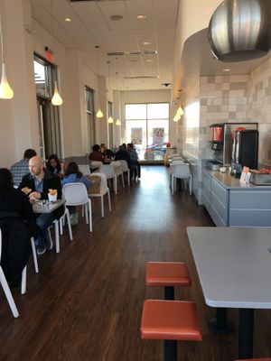 Dining area at Naf Naf Grill in Eagan
