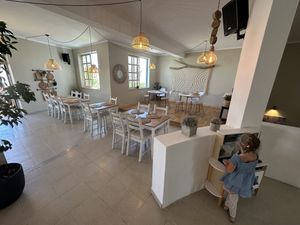 Kids have their own kitchen   at Balance Cafe in Portimao