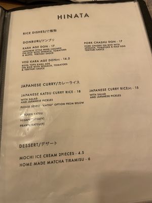 Rice dishes  at Hinata Ramen in Amsterdam