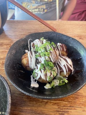 Vegan takoyaki  at Hinata Ramen in Amsterdam