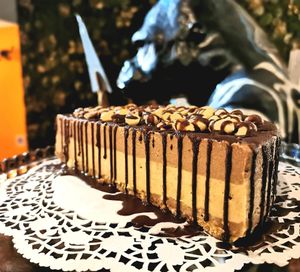 Chocolate and peanut tart at Kong - Food Made With Compassion in Lisbon