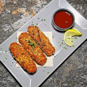 "Alheira" croquettes at Kong - Food Made With Compassion in Lisbon