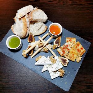 Cheese platter at Kong - Food Made With Compassion in Lisbon