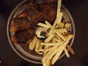 Fish & chips at Kong - Food Made With Compassion in Lisbon