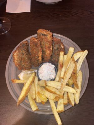 Vegan fish and chips at Kong - Food Made With Compassion in Lisbon