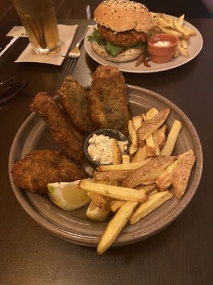 Fish and Chips (Tofu Burger) at Kong - Food Made With Compassion in Lisbon