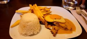 Bitoque, an interesting traditional Portuguese dish at Kong - Food Made With Compassion in Lisbon