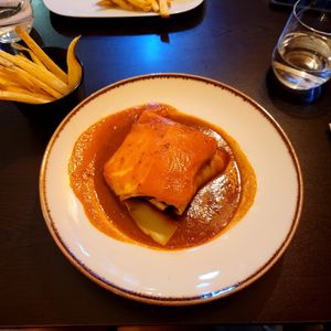 Francesinha, From another angle at Kong - Food Made With Compassion in Lisbon