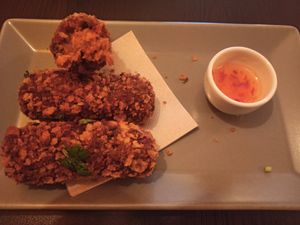 Croquetes de Alheira e queijo 😍 at Kong - Food Made With Compassion in Lisbon