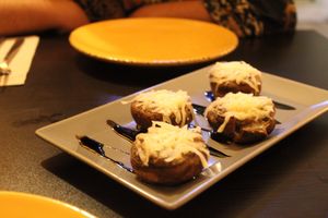 Stuffed mushrooms   at Kong - Food Made With Compassion in Lisbon