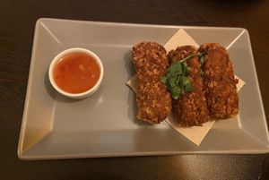 Croquetes alheira vegan  at Kong - Food Made With Compassion in Lisbon