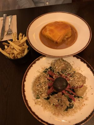 The main course! Happy octopus and Fran...  at Kong - Food Made With Compassion in Lisbon