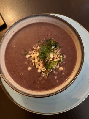 bean soup   at Kong - Food Made With Compassion in Lisbon