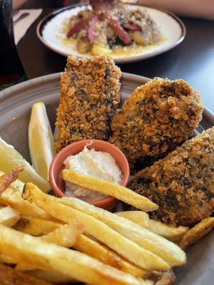 Fish and Chips  at Kong - Food Made With Compassion in Lisbon