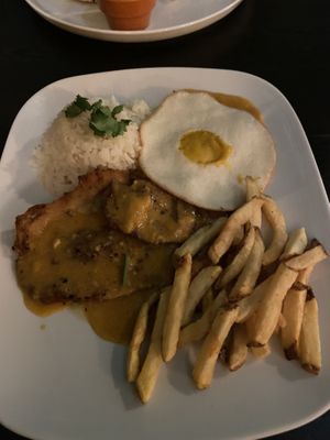  Seitan steak with vegan egg at Kong - Food Made With Compassion in Lisbon