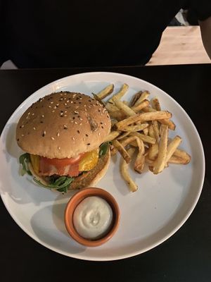  Burger with vegan smoked bacon at Kong - Food Made With Compassion in Lisbon
