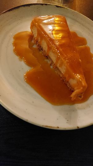 Salted caramel cheesecake at Kong - Food Made With Compassion in Lisbon
