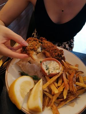 Fish and Chips at Kong - Food Made With Compassion in Lisbon