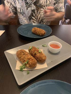 vegan croquettes   at Kong - Food Made With Compassion in Lisbon