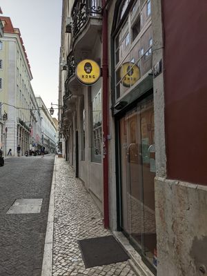 View from the street at Kong - Food Made With Compassion in Lisbon