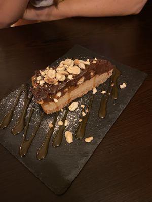 Snickers tart  at Kong - Food Made With Compassion in Lisbon
