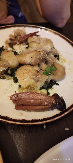 Happy octopus ...but mushroom at Kong - Food Made With Compassion in Lisbon