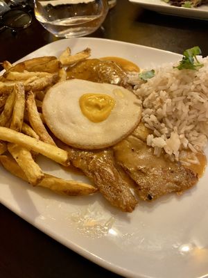 Seitan steak and vegan egg  at Kong - Food Made With Compassion in Lisbon