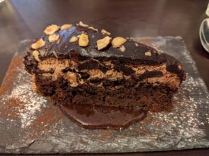 Nutella cake at Kong - Food Made With Compassion in Lisbon