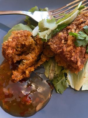 The “sausage” was unlike any of the soy sausages I have had. Not sure how it’s made, but incredible flavor.  at Kong - Food Made With Compassion in Lisbon