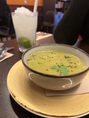 deliciosa sopa de arvejas   at Kong - Food Made With Compassion in Lisbon