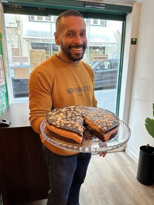 Nutella cake  at Kong - Food Made With Compassion in Lisbon