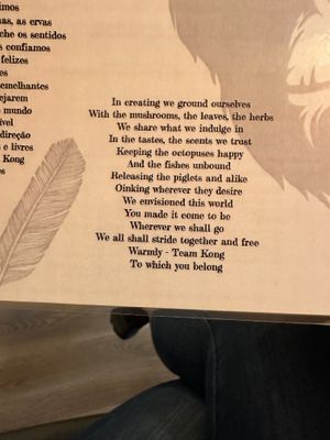 Food Philosophy  at Kong - Food Made With Compassion in Lisbon