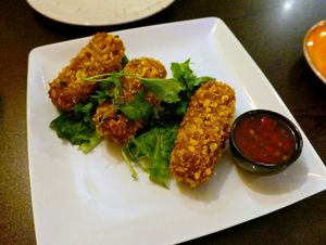 Croquetes de Alheira e Queijo at Kong - Food Made With Compassion in Lisbon